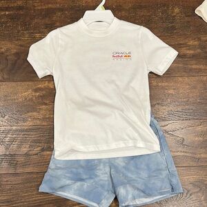 Abercrombie Kids White and Blue Matching Set